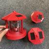 Lamp LED Solar Lighthouse 360 Degree Decor Decoration