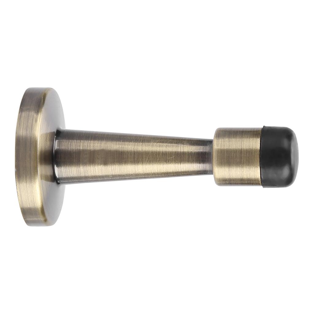 Zinc Alloy Rubber Anti Collision Door Stopper Holder Home Hotel Office Accessory