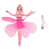 Flying Girls Toys Intelligent Induction Automatic Power Off Protection Flying Dolls for Beginner Kids Pink