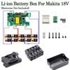 Корпус для литий-ионного аккумулятора с платой защиты заряда, PCB, светодиодным индикатором, наклейкой, коробкой для Makita 18V BL1850 BL1830 литий-ионный аккумулятор