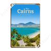 Visit Cairns Poster Metal Plaque Cinema Living Room Living Room Classic Poster Tin Sign Poster