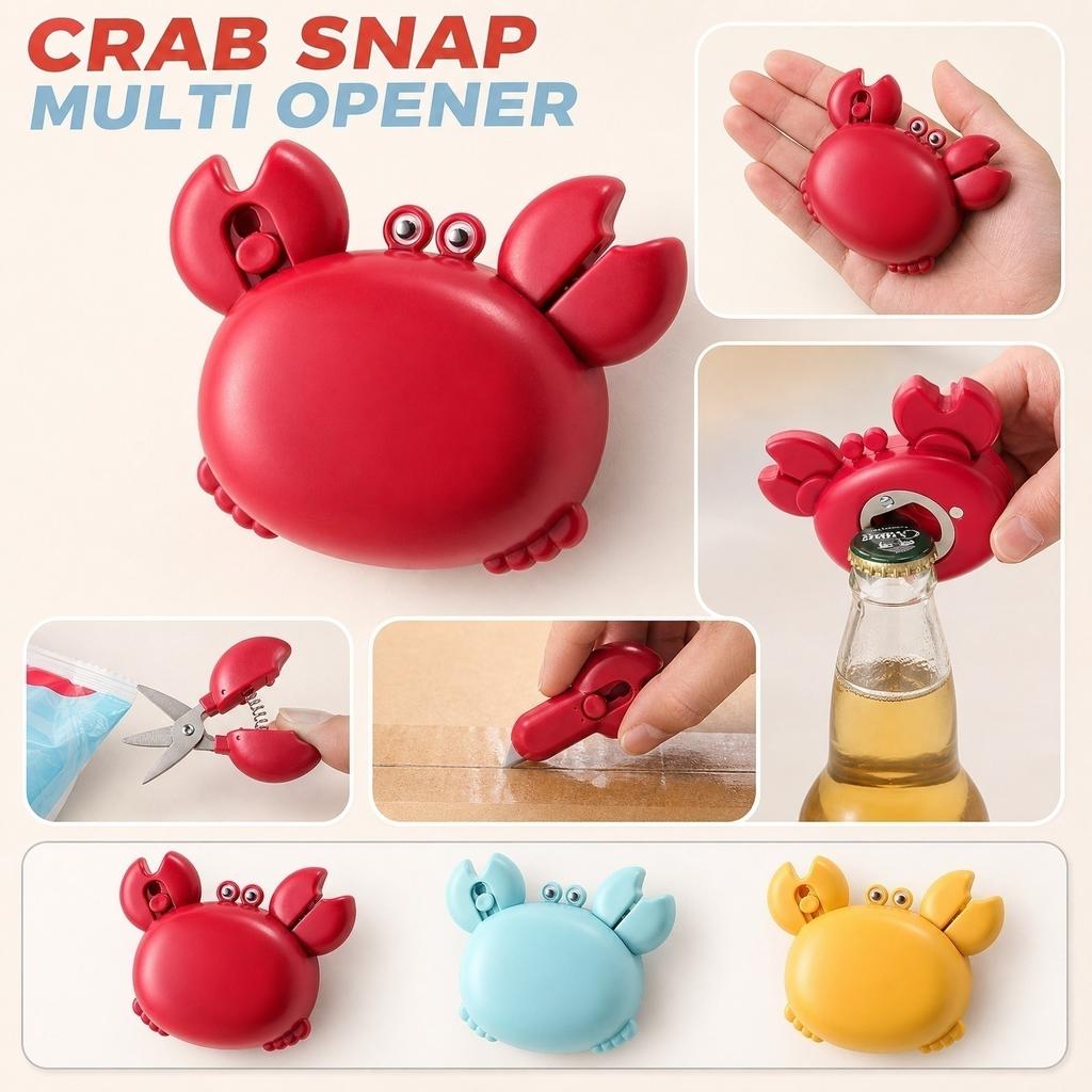 Multifunctional Magnetic Crab Small Scissors Compact Kitchen Tool for Home Office Use