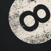 Черная футболка с изображением бильярдного шара № 8, винтажная футболка для мужчин, модная повседневная футболка, 100% хлопок, свободный крой, оверсайз.