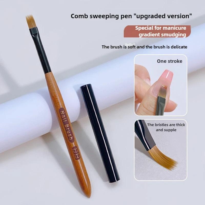 Кисть для градиентного нейл-арта, акриловая ручка для ногтей Ombre, кисти для самостоятельного нанесения УФ-геля, кисти для рисования, цветы, кисти для ногтей, маникюрные инструменты