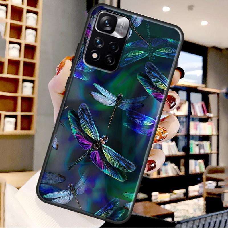 Чехол 'Стрекоза' для Xiaomi Redmi Note 12 11 10 9 8 Pro Note 12S 11S 10S 9S Чехол для Redmi 9 10 12 C