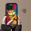 Кавайная Классическая Чехол-Кот G-garfields Для IPhone 17 16 15 14 13 12 11 Pro Max 16E Plus INS Мягкая Крышка