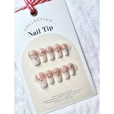 Чисто ручная работа Фототерапевтические пластины для ногтей Пляжные шепоты для ногтей Готовый продукт Многоразовые пластыри для ногтей