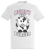 Футболка Buddy Not Burger Веган Вегетарианский Благополучие животных Видизм Еда Барбекю