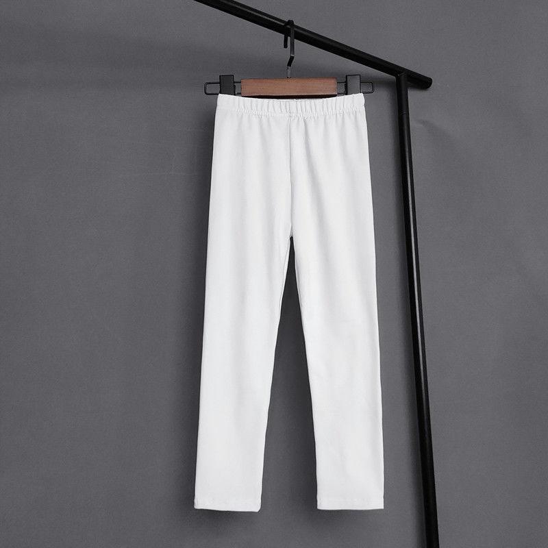 Girls' Solid Color Modal Leggings for Spring and Summer Versatile Casual Pants