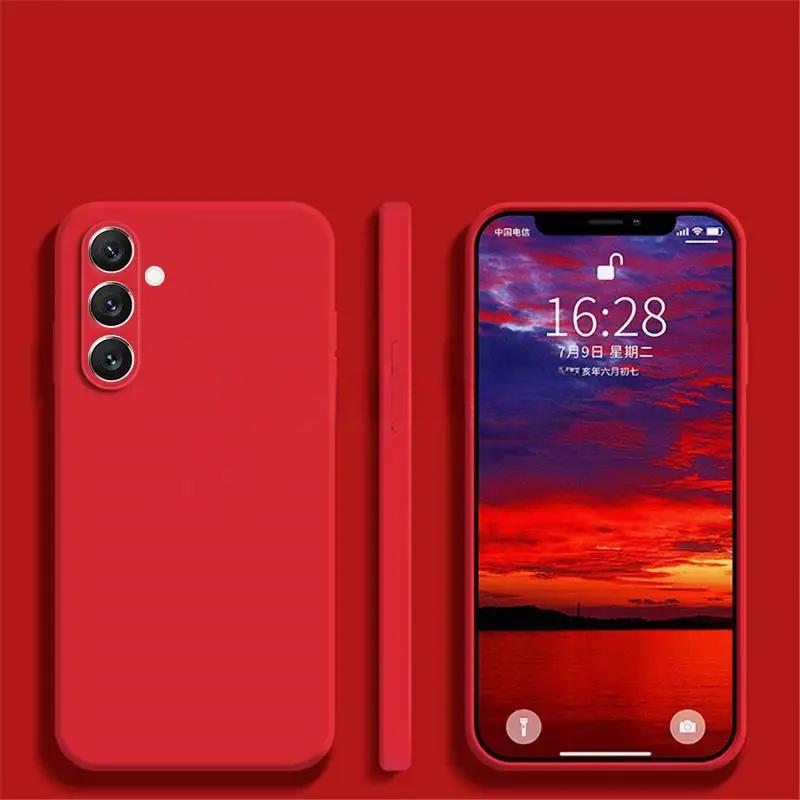 Для Samsung Galaxy S24 FE чехол силиконовый простой защитный чехол Samsung S24 FE S23 FE S21 S22 Plus Ultra Cover резиновый чехол S23 FE