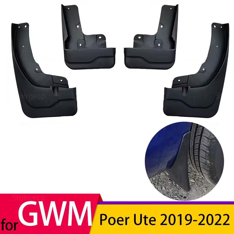 Mud Flaps For Great Wall Cannon GWM Pao Poer Ute 4x4  - 2022 Mudflaps Splash Guards Mudguards Front or Rear Car
