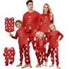 Print Cute Family Set Pajamas, Home Clothes, Family Set Long Sleeve Top Pants Set