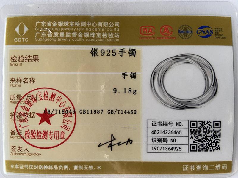 Браслет из стерлингового серебра 925 пробы с тремя нитями, гладкий твердый браслет, ювелирные изделия