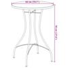 Mosaic Bistro Table Blue and White Ø50x70 cm Ceramic