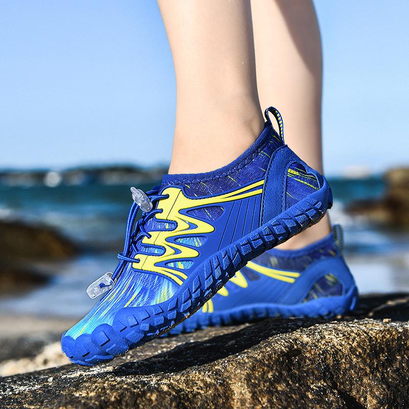 Водные виды спорта Мальчики и девочки Уличная обувь для трекинга по ручьям Обувь для плавания в море Пляжная обувь Пятипальцевая обувь для вейдинга Пляжная обувь