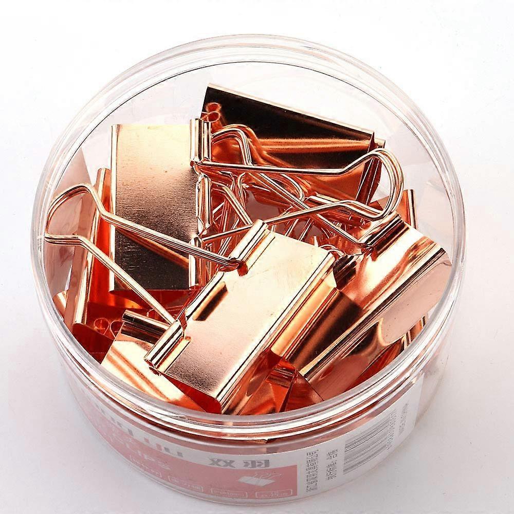 Giant Double Clip Clamp 12 Pack 51mm Paper Binder Clips Rosegold Metal Bulldog Clamp Binder Clips