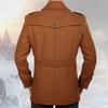 Winter Trench Coat for Men Fashion Mens Jackets Version of Woolen Men's Jacket Double Collar Warm Woolen Coat