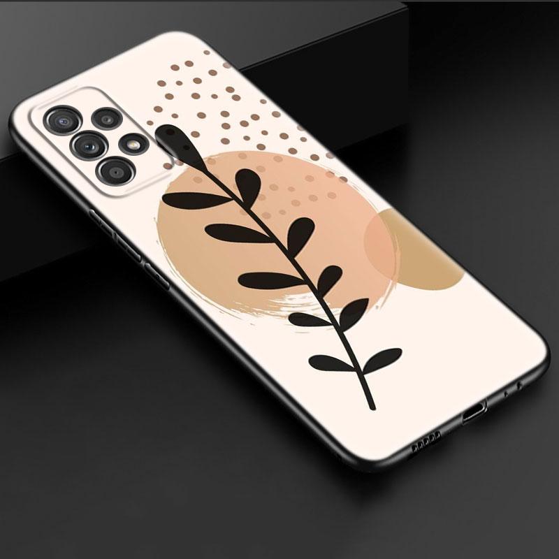Чехол для телефона с цветочным листом для iPhone Samsung Galaxy Redmi Xiaomi Oppo OnePlus Note SA 7 8 9 10 11 12 13 14 20 21 22 23 53 54 Pro Max Plus Ultra TPU Soft