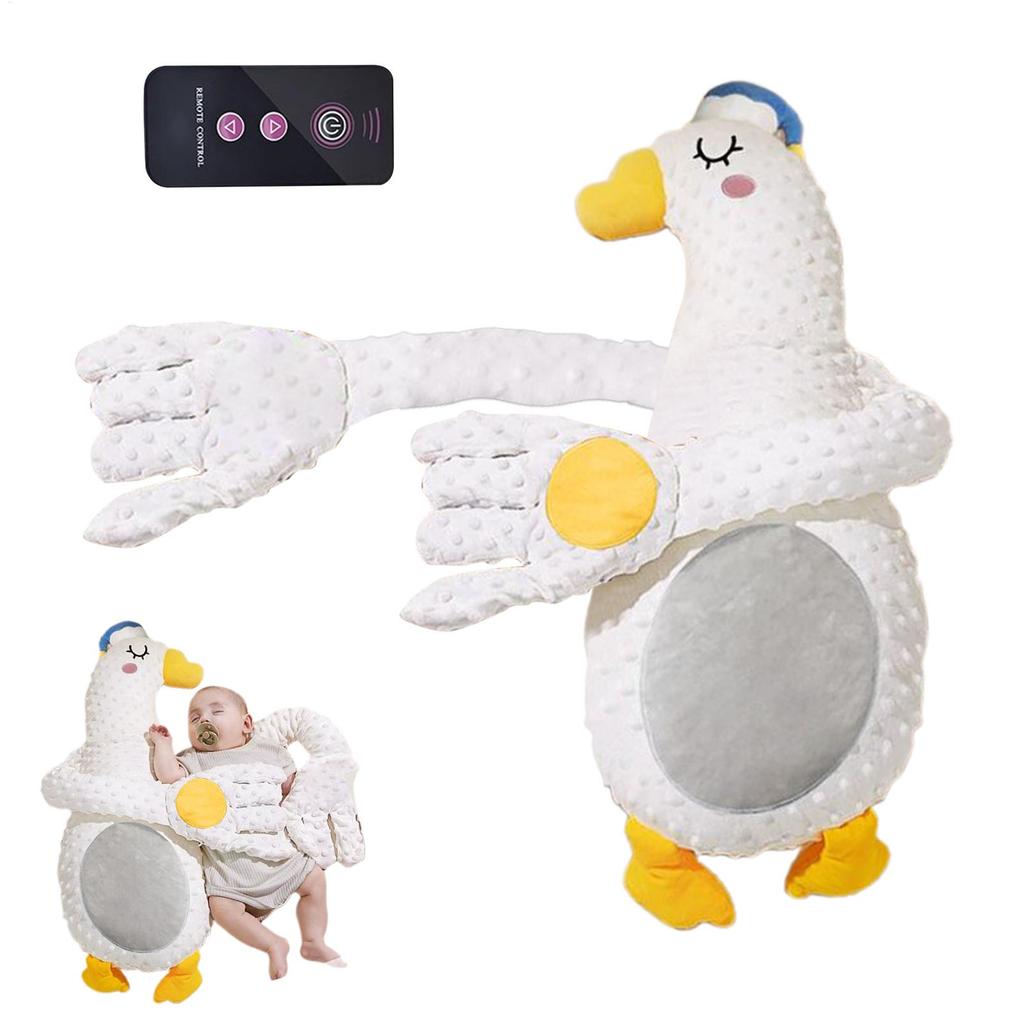 Baby Patting Sleeping Toy Electric Butt Patter Sleep Pat Pillow with Remote Control Startle Prevention Soothing Toy for Toddler