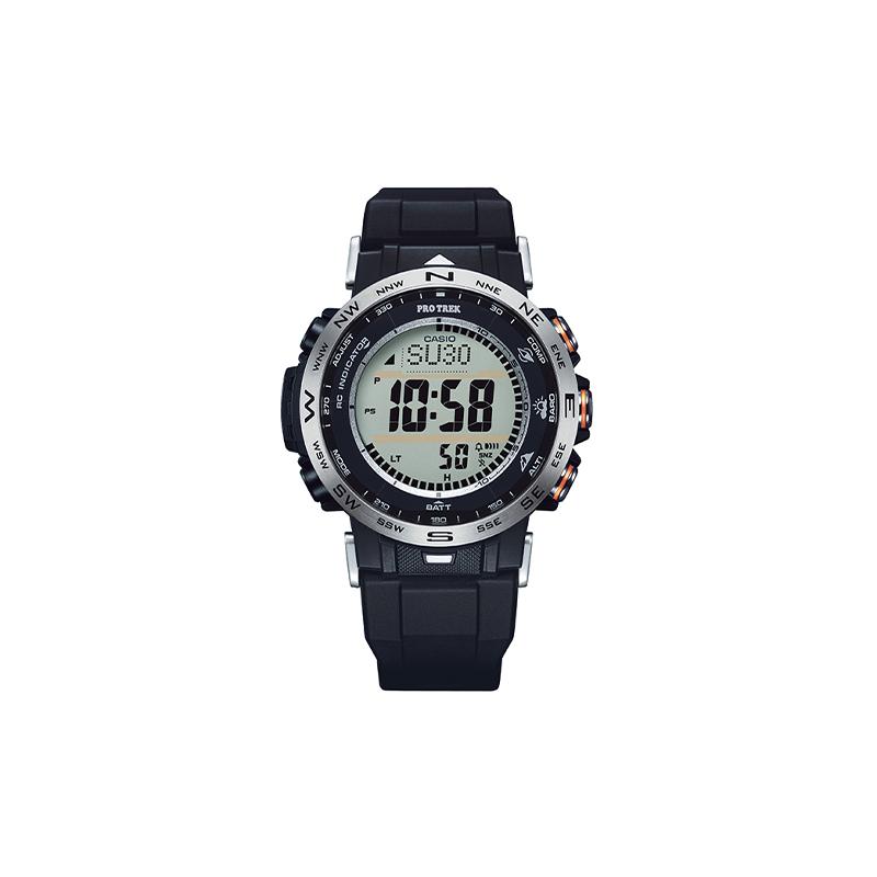 Casio Серия PRO TREK - Дисковый цифровой дисплей Наручные часы для альпинизма и активного отдыха Питание от солнечной энергии Умные часы Металлический корпус Многофункциональный Кварцевый механизм PRW-30-1AJF