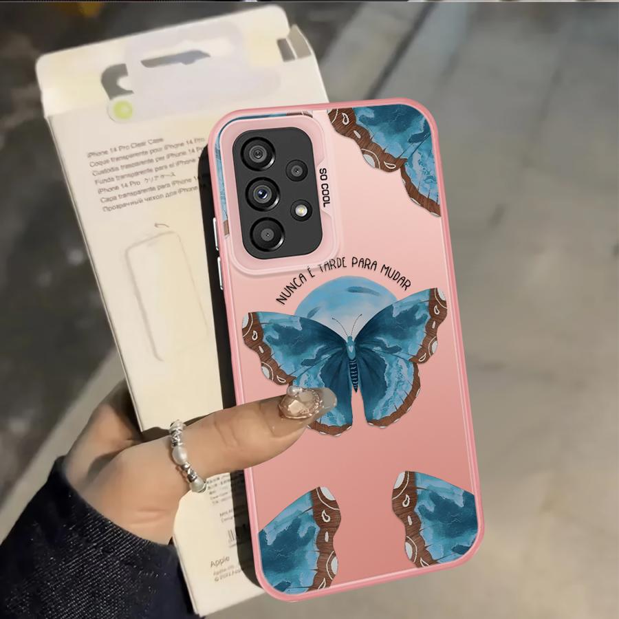 Case for Samsung Galaxy A10 A20 A71 A51 A52 A04 A05 A03 A56 A06 A07 A50 A72 A54 Back Phone Cover Creative Butterfly Art