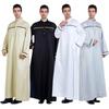 Middle East Casual Men's Stand-Up Collar Robe - Loose Fit, Hot-Selling Back Design