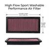 For Subaru Impreza WRX GC GF Legacy Outback Liberty Forester Baja SF SG 1996-2008 2.5L 2.0L 2.2L EJ25/20 H4 High Flow Air Filter