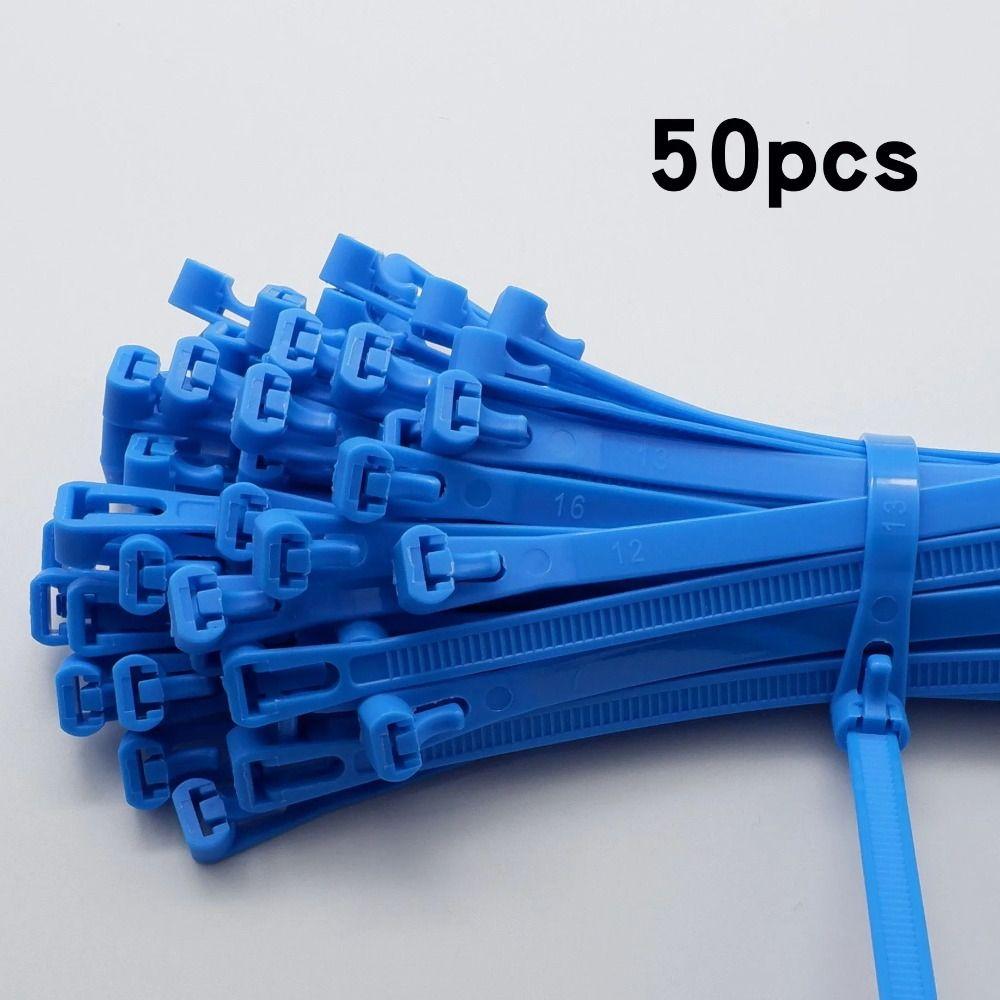 50pcs Loose Slipknot Cable Zip Tie 5*200 Nylon Cable Tie Quality Detachable Bundle