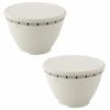 Liberalista Bowl and Colander Set, Small, 18cm Diameter, White, Set of 2 | Cooking Bowl, Cooking Bowl, Colander with Lid, Microwave and Dishwasher Saf
