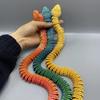63см 3D-печатное украшение в виде гадюки, светящиеся фигурки с подвижными суставами, модели животных, которые могут качаться, игрушки для домашней книжной полки