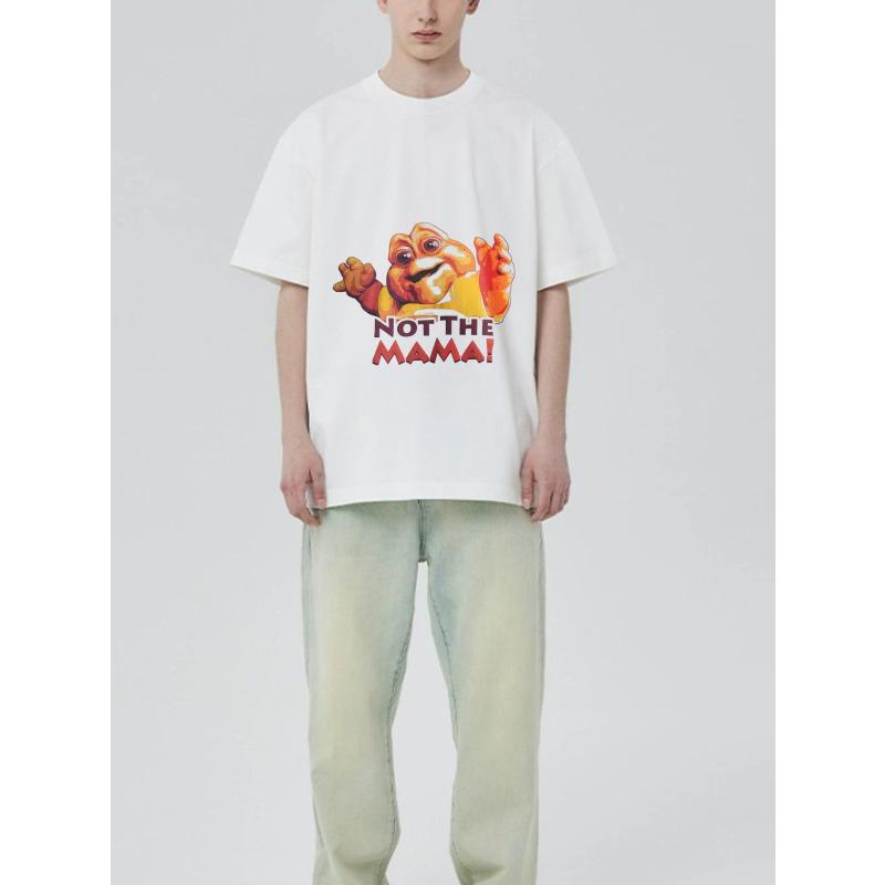 Черная футболка с надписью Not The Mama и принтом мультяшного персонажа для повседневной носки