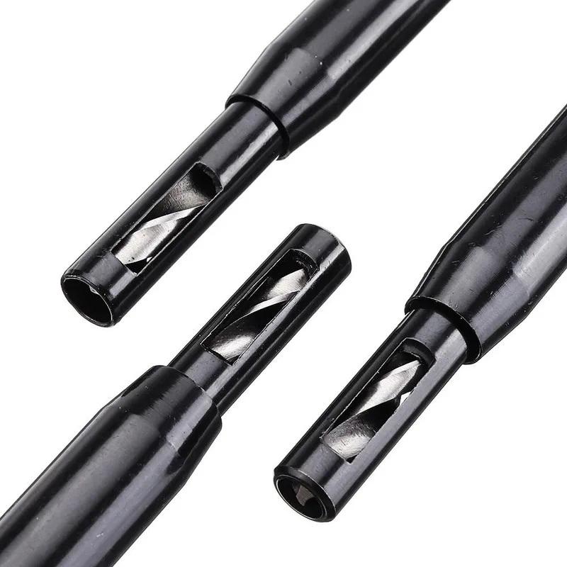 1Pc/2Pcs HSS Self Centering Hinge Twist Drill Bits 9/64" 5mm Window Doors Screw Hole Saw Woodworking Reaming Cabinet Tool Set