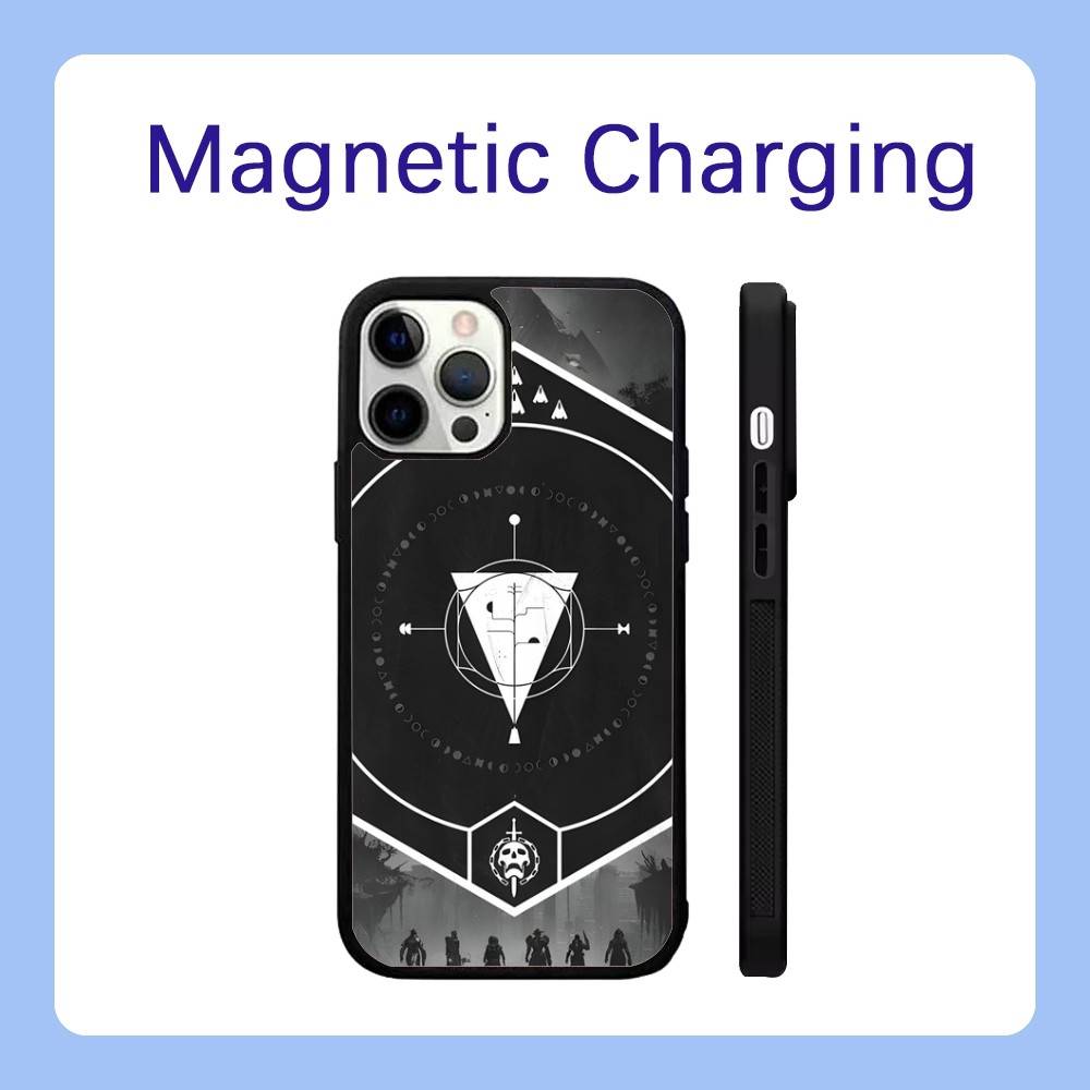D-Destiny 2 Game Phone Case For iPhone 16,15,14,13,12,11,Pro,Max,Plus,Mini,SE Magsafe Magnetic Wireless Charging