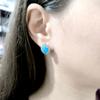 Silver Earrings with Opal 2.616ct, Cubic Zirconia (2174240)