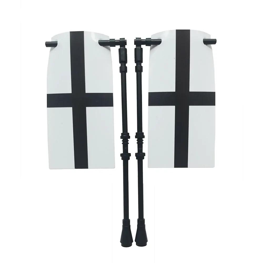 Флаг Строительный блок Средневековые города-государства Военная фигурка Флаг Оружие Древний Священная Римская империя Иерусалим Рыцарь Святого Лазаря Легион Игрушка