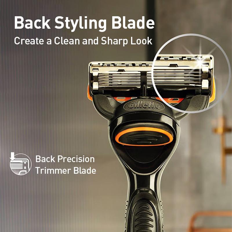 Gillette Бритва Fusion 5 с питанием, 5-лезвийная система с алмазоподобным покрытием для остроты и долговечности