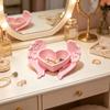 Поднос для украшений "Крыло ангела" 3D-печатный держатель для колец в форме сердца, маленькая миска-органайзер для колец, сережек, ожерелий