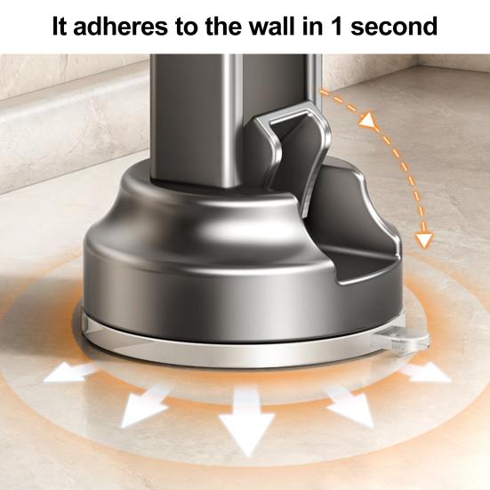 Присоска держатель для посуды прочный несущий простой монтаж настенный кухонный вращающийся на 360 градусов