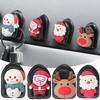 Christmas Decoration Car Storage Hook New Christmas Car Interior Decoration Santa Claus Elk Snowman Pattern Hook Self-adhesive