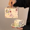 Ретро Американский Кофейный Набор Кружка для Селебрити Керамическая Женская Высокоценная Кружка Подарочная Коробка Чашка Блюдце Кофейная Чашка для Послеобеденного Чая