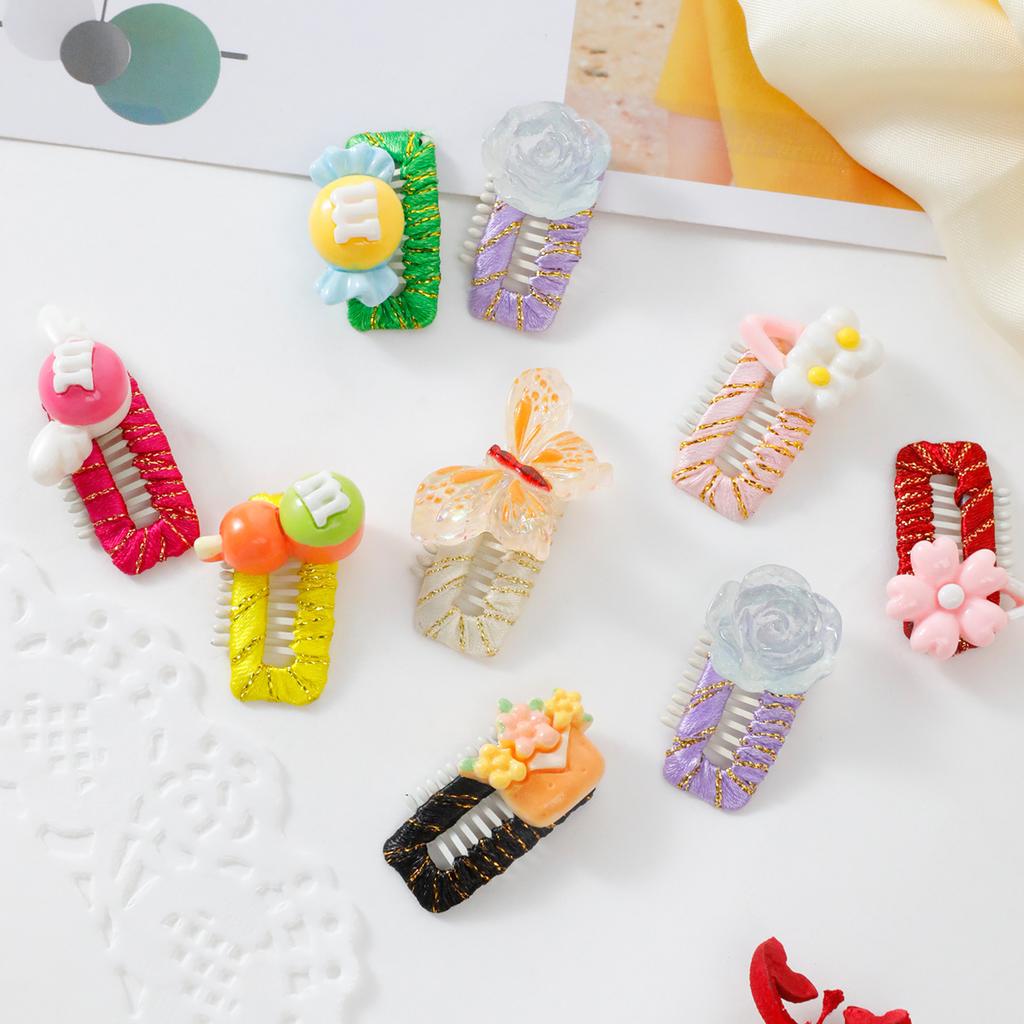 Colored Pet Headwear Clips Cat Hairpins Teddy Dog Hair Accessories Cartoon Pet Hairpins