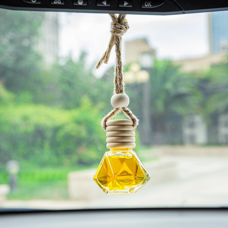 Автомобильные подвески для духов, креативная пустая бутылка, сделай сам, освежитель воздуха, украшение для духов, для эфирных масел, стеклянная подвеска