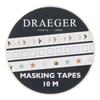 Masking Tape - Draeger Paris - 3 Rolls - Stars, Triangles, Squares - Pink, Blue, Gold