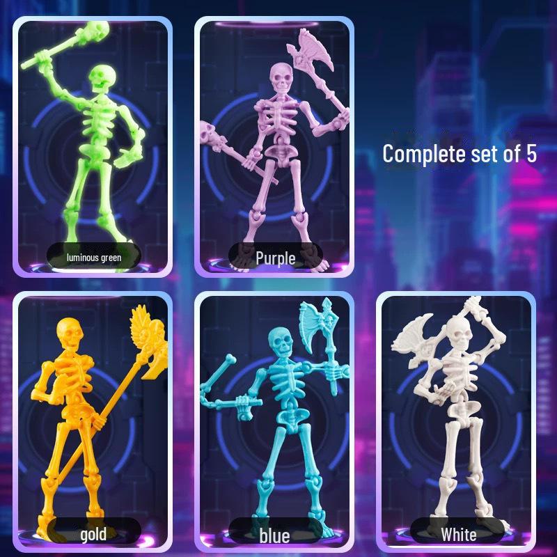 3D-модель подвижного скелета: Развивающая сборочная игрушка для детей