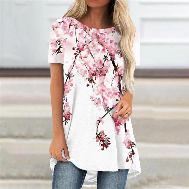 3D-принт с круглым вырезом, летний стиль Харадзюку, женский персонализированный камуфляж, модные удобные футболки с коротким рукавом, пуловер