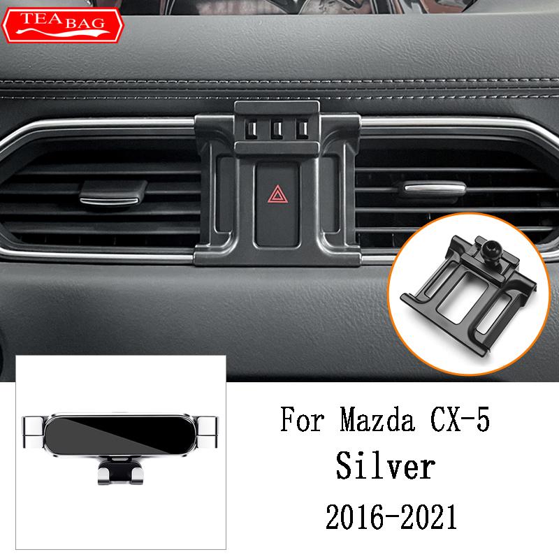 Car Mobile Phone Holder For Mazda CX-5 CX-8 CX-30 2016-2021 Special Mounts Stand GPS Navigation Bracket Interior Accessories