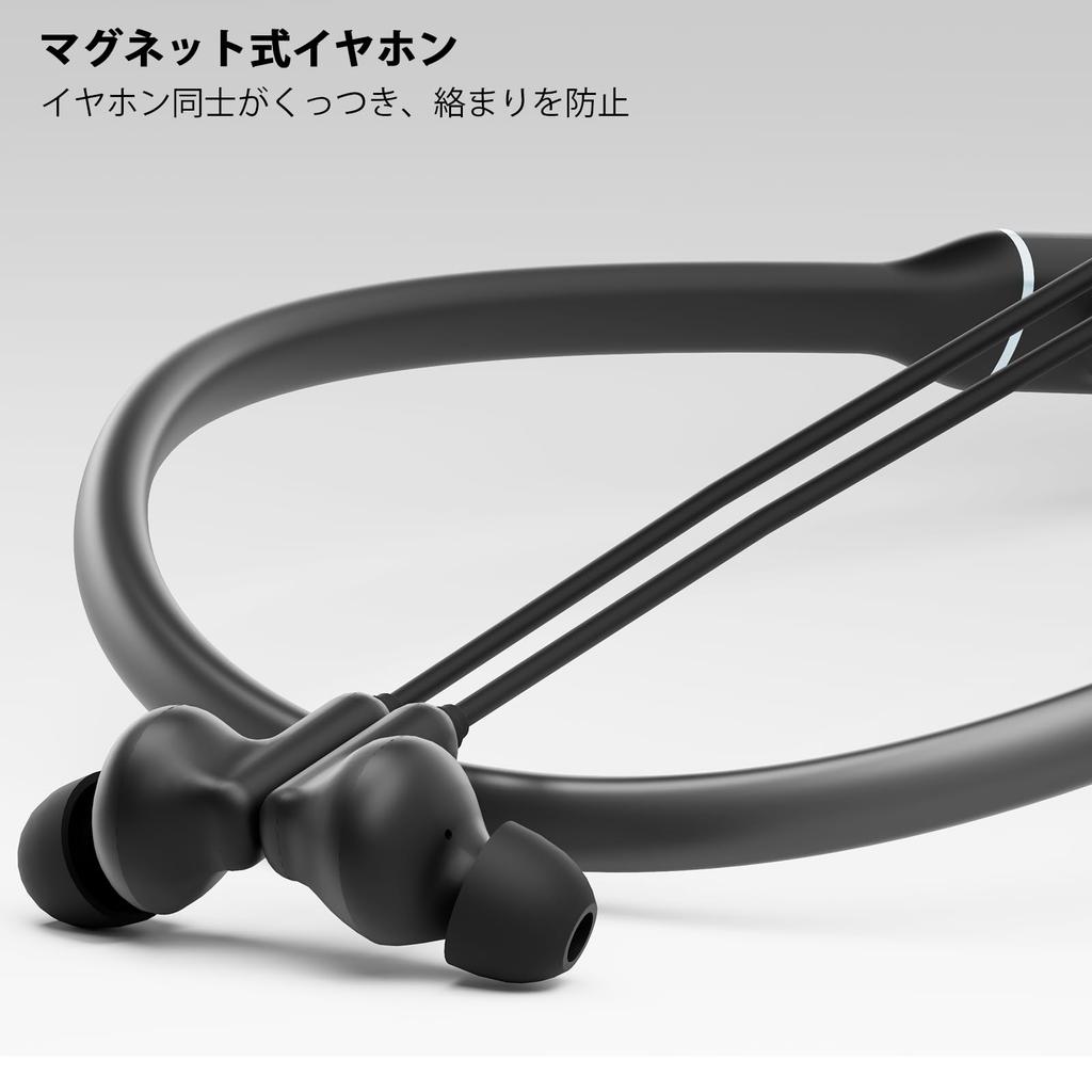 Wireless Earphones with Double USB C Charging Up To 35 Hours of Continuous Bluetooth Neckband Type IPX5 Noise Zoom Bluetooth5.4, Earphones, Port,