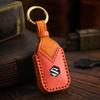 Suzuki Key Cover for and New Custom Key and Genuine Tanned Smart Key Custom Leather [smasol] Jimny, Nomad, Frontus, Spacia, Jimny, Case, XBEE, Solio,