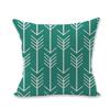 Luxurious Green Geometry Cotton Linen Pillow Case Cushion Pad For Bed Sofa Car Office Decor