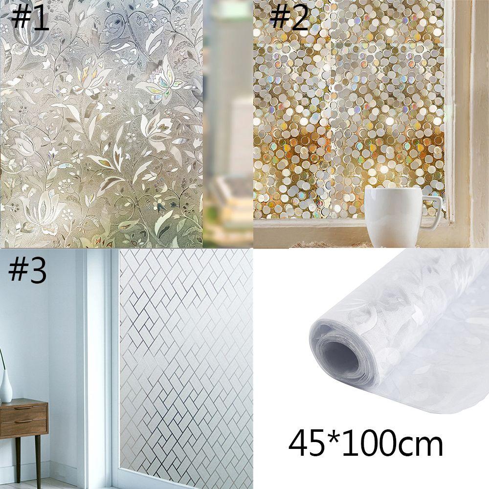 Window Vinyl Sticker 3D Static Decorative Privacy Window Films Glass Sticker Window Glass Sticker